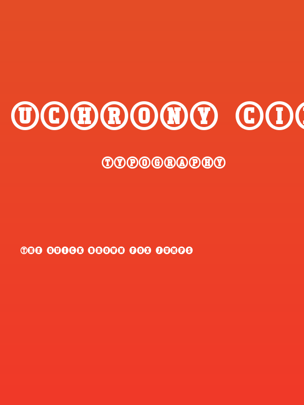 Uchrony Circle Bold Poster