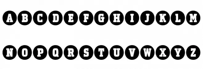 Uchrony Circle Bold Caratteri MINUSCOLO