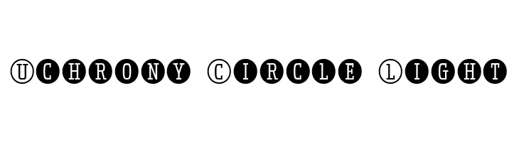 Uchrony Circle Light  नि: शुल्क फ़ॉन्ट्स डाउनलोड