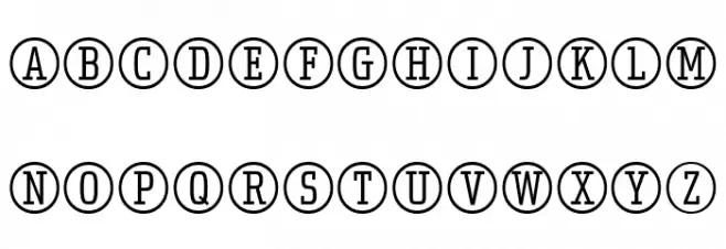 Uchrony Circle Light 字体 大写