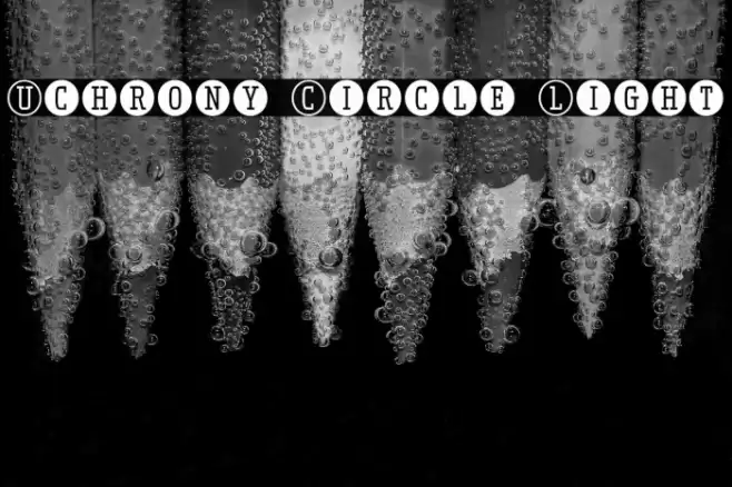 Uchrony Circle Light Font examples