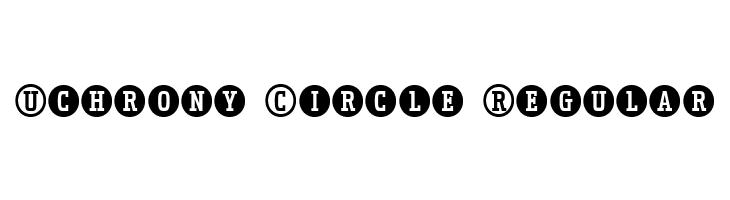 Uchrony Circle Regular  免费字体下载