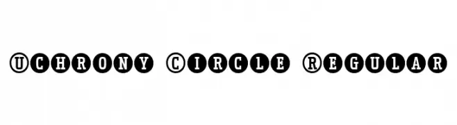 Uchrony Circle Regular  フリーフォントのダウンロード