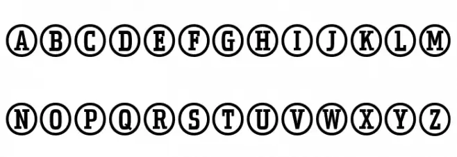 Uchrony Circle Regular Schriftart Groß