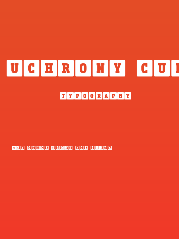 Uchrony Cube Bold Poster
