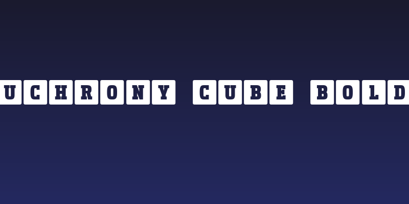 Uchrony Cube Bold Social Header
