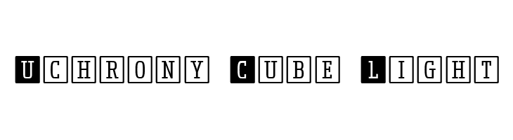 Uchrony Cube Light フォント
