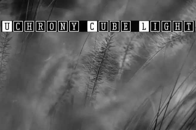 Uchrony Cube Light フォント examples