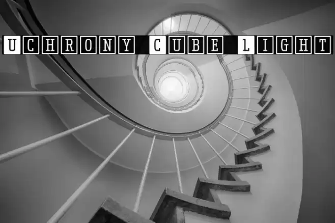 Uchrony Cube Light フォント examples