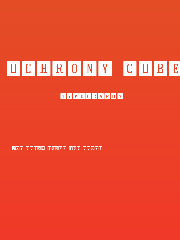 Uchrony Cube Light Poster