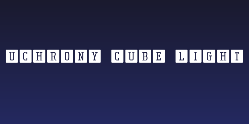 Uchrony Cube Light Social Header