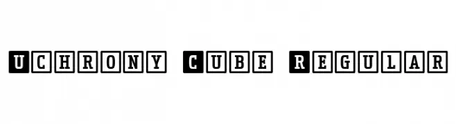 Uchrony Cube Regular  フリーフォントのダウンロード