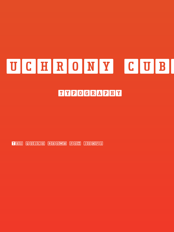 Uchrony Cube Regular Poster