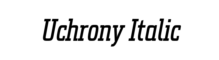 Uchrony Italic  font caratteri gratis