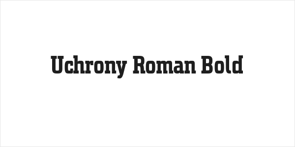 Uchrony Roman Bold Logo