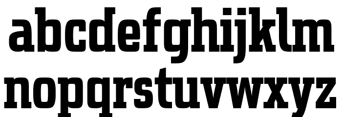 Uchrony Roman Bold Font LOWERCASE