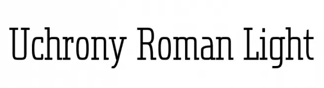 Uchrony Roman Light  baixar fontes gratis