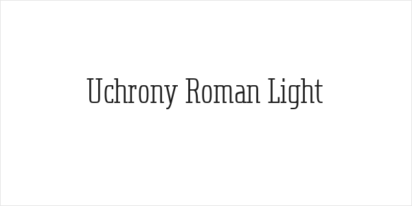Uchrony Roman Light Logo