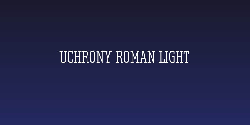 Uchrony Roman Light Social Header