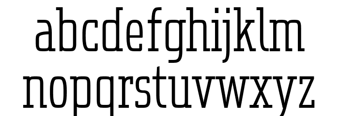 Uchrony Roman Light Font LOWERCASE