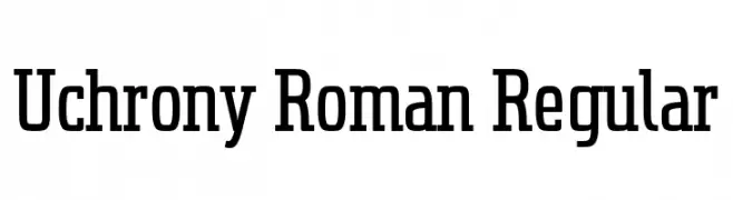 Uchrony Roman Regular  Frei Schriftart Herunterladen