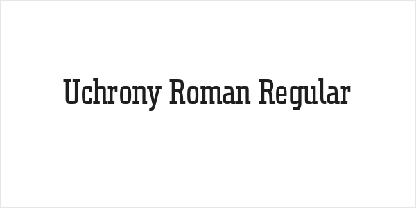 Uchrony Roman Regular Logo