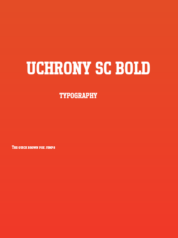 Uchrony SC Bold Poster