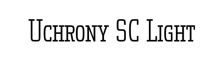 Uchrony SC Light  Скачать бесплатные шрифты