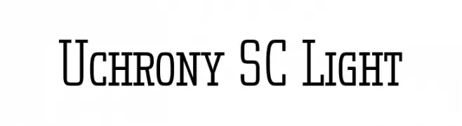 Uchrony SC Light  Frei Schriftart Herunterladen