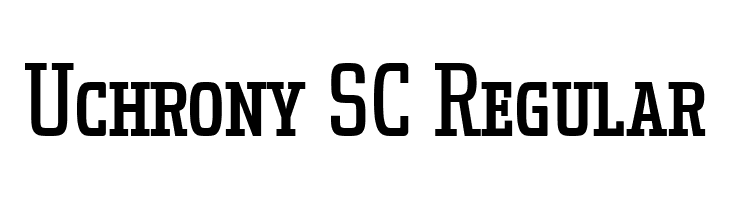 Uchrony SC Regular  नि: शुल्क फ़ॉन्ट्स डाउनलोड