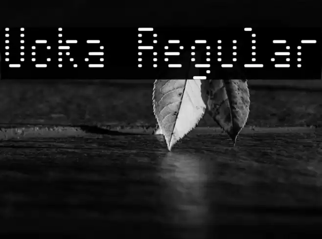Ucka Regular फ़ॉन्ट examples