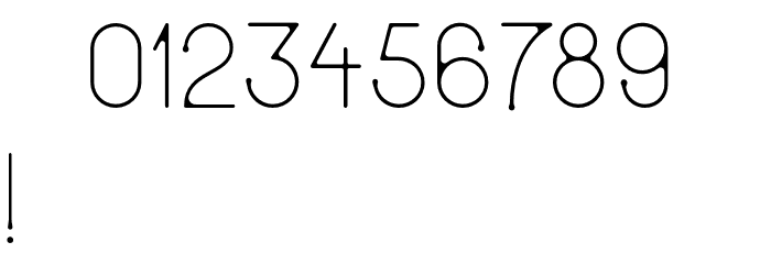 Ud-Thin Font OTHER CHARS