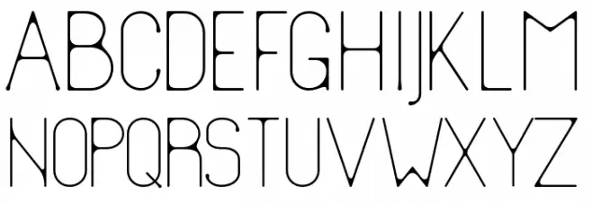 Ud-Thin Font Litere mari