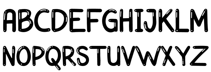 Udara Malam Font UPPERCASE