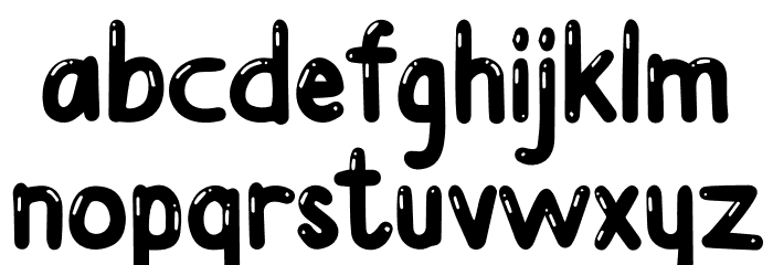 Udara Malam Font LOWERCASE