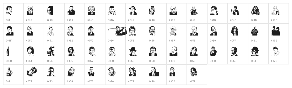 UdeMAN Character Map