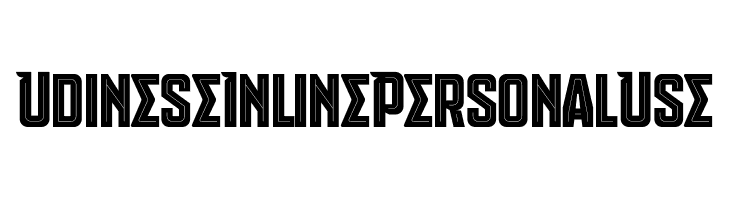 Udinese Inline Personal Use  Frei Schriftart Herunterladen