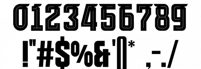 Udinese Inline Personal Use Font Alte caractere