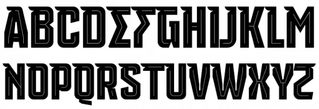 Udinese Inline Personal Use Schriftart Groß