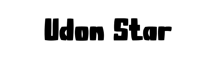 Udon Star  font caratteri gratis