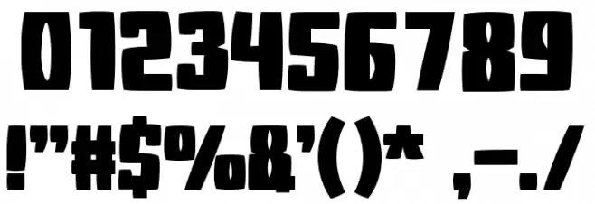 Udon Star Font OTHER CHARS