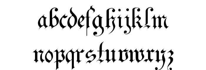 Uechi Gothic Font LOWERCASE