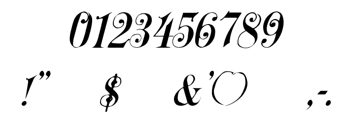 Uechi Italic Font OTHER CHARS