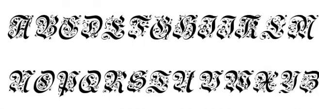 Uechi Italic Schriftart Groß
