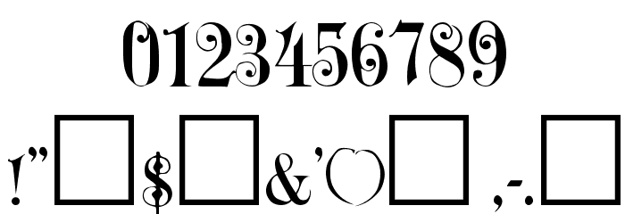 Uechi Regular フォント その他の文字