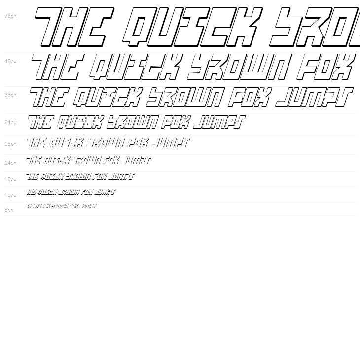 UFO Hunter 3D Italic Waterfall