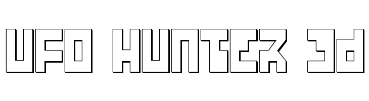 UFO Hunter 3D  नि: शुल्क फ़ॉन्ट्स डाउनलोड