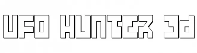 UFO Hunter 3D  नि: शुल्क फ़ॉन्ट्स डाउनलोड