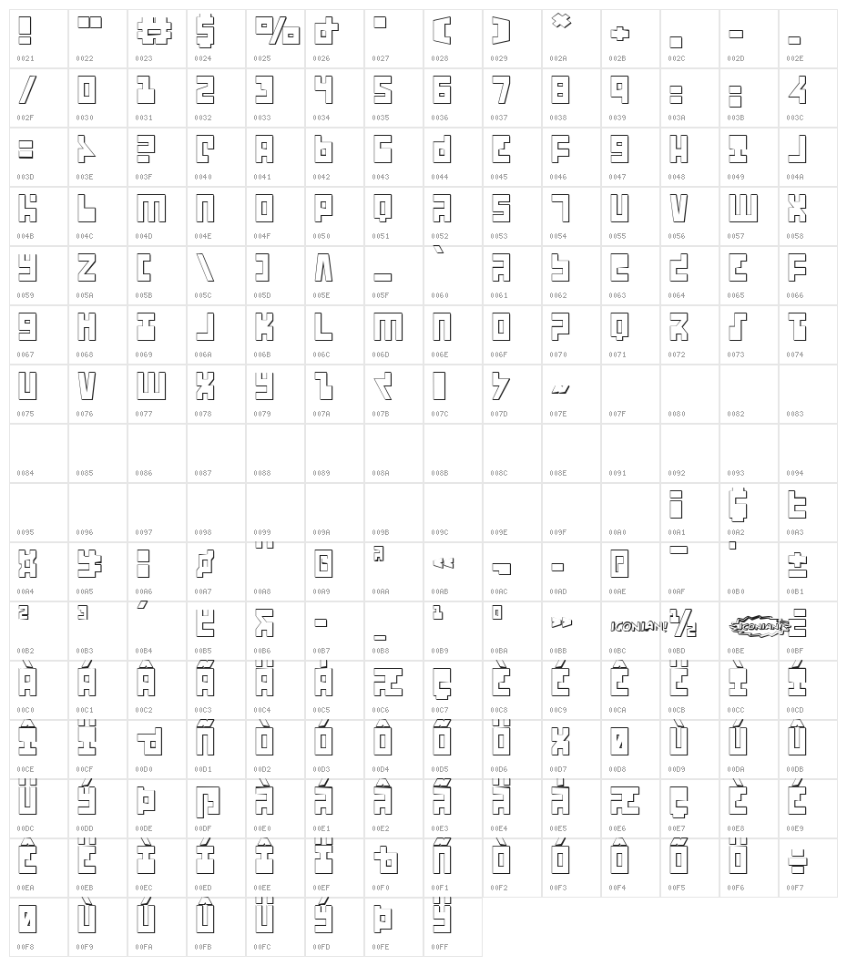 UFO Hunter 3D Character Map