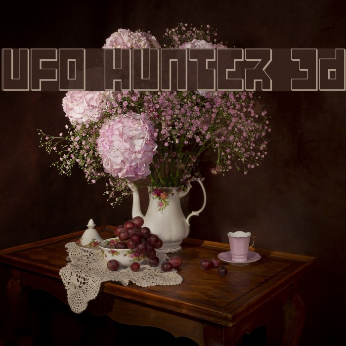 UFO Hunter 3D フォント examples